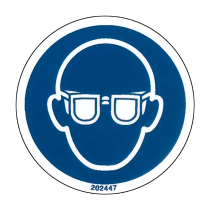 Warning Label Wear Eye Protection