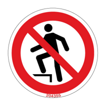 Warning Label Do Not Step